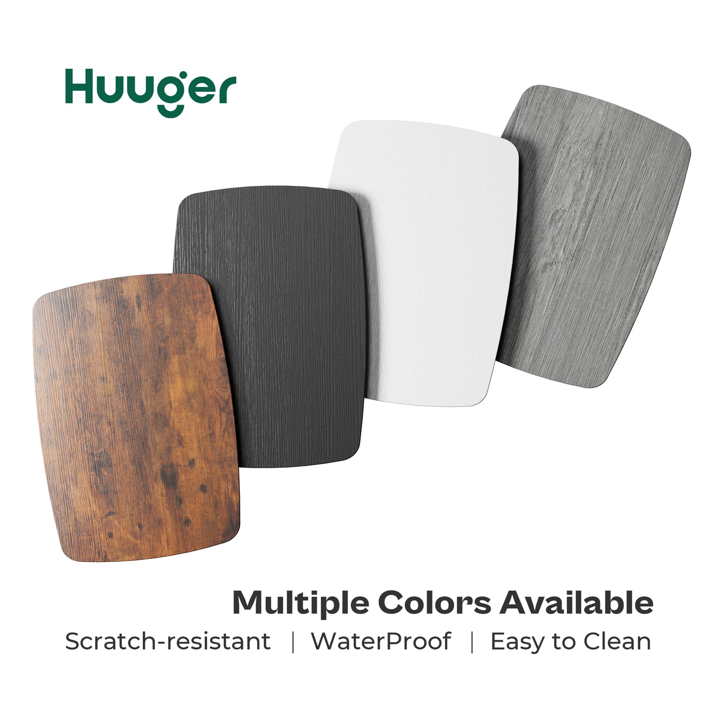 Huuger L Shaped Computer Desk with LED Lights and Power Outlets, Gaming Desk with Drawers & Storage Shelf, Reversible Corner Desk with Monitor Stand, Rustic Brown