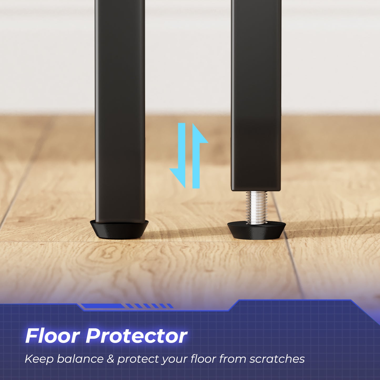 Huuger L Shaped Desk, 47 Inch Gaming & Home Office Desk with Reversible Storage Shelves, Metal Frame, Carbon Fiber Black，7966T